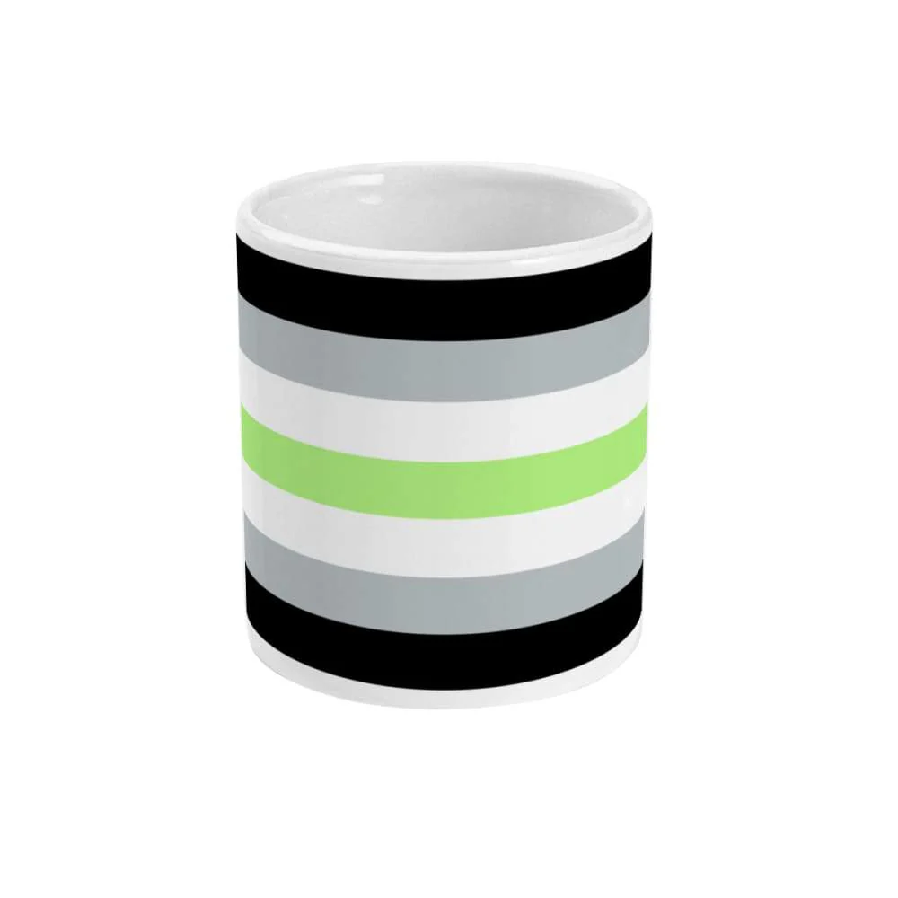 Agender Pride Flag Coffee Mug - Image 2