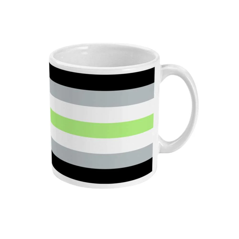 Agender Pride Flag Coffee Mug - Image 3
