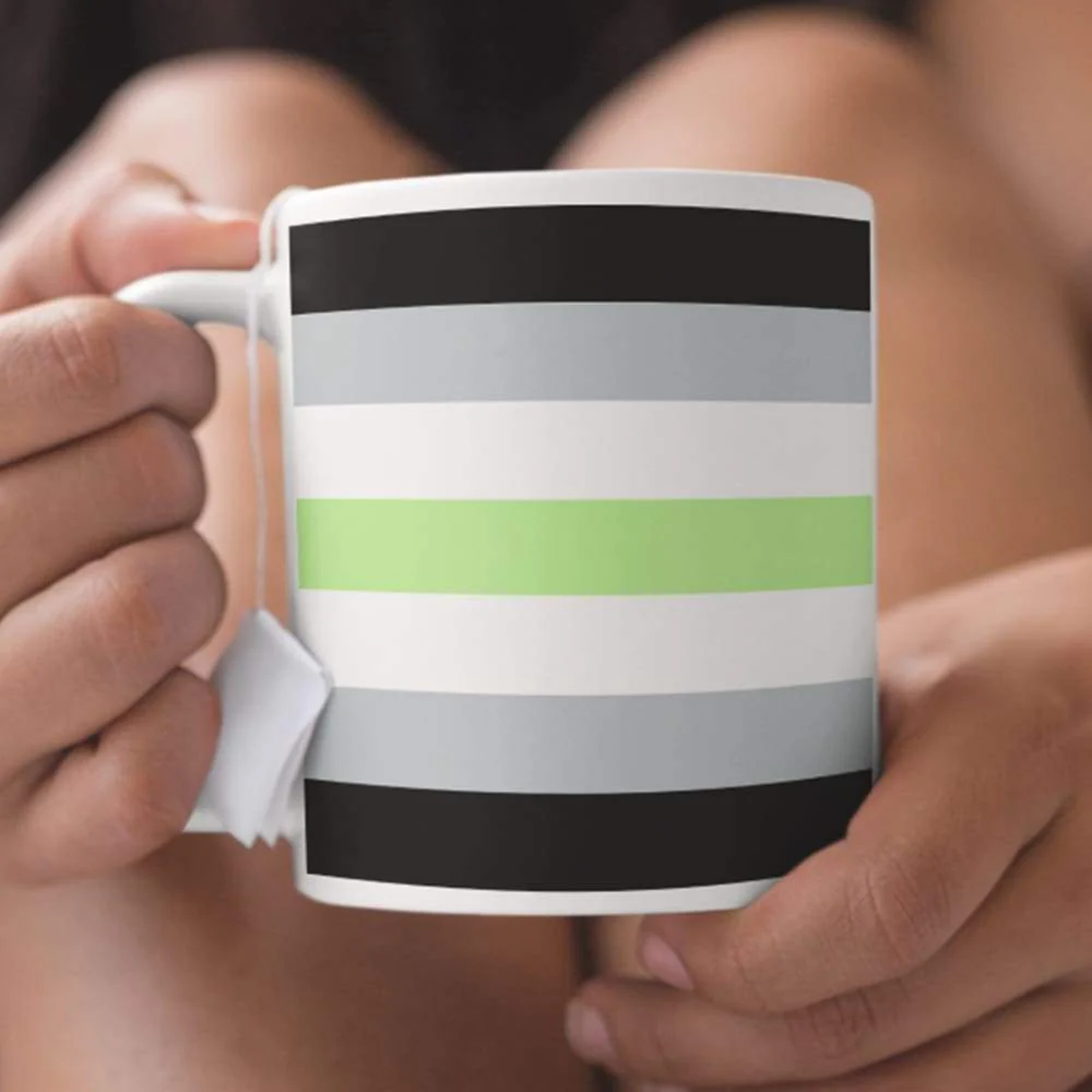 Agender Pride Flag Coffee Mug - Image 4