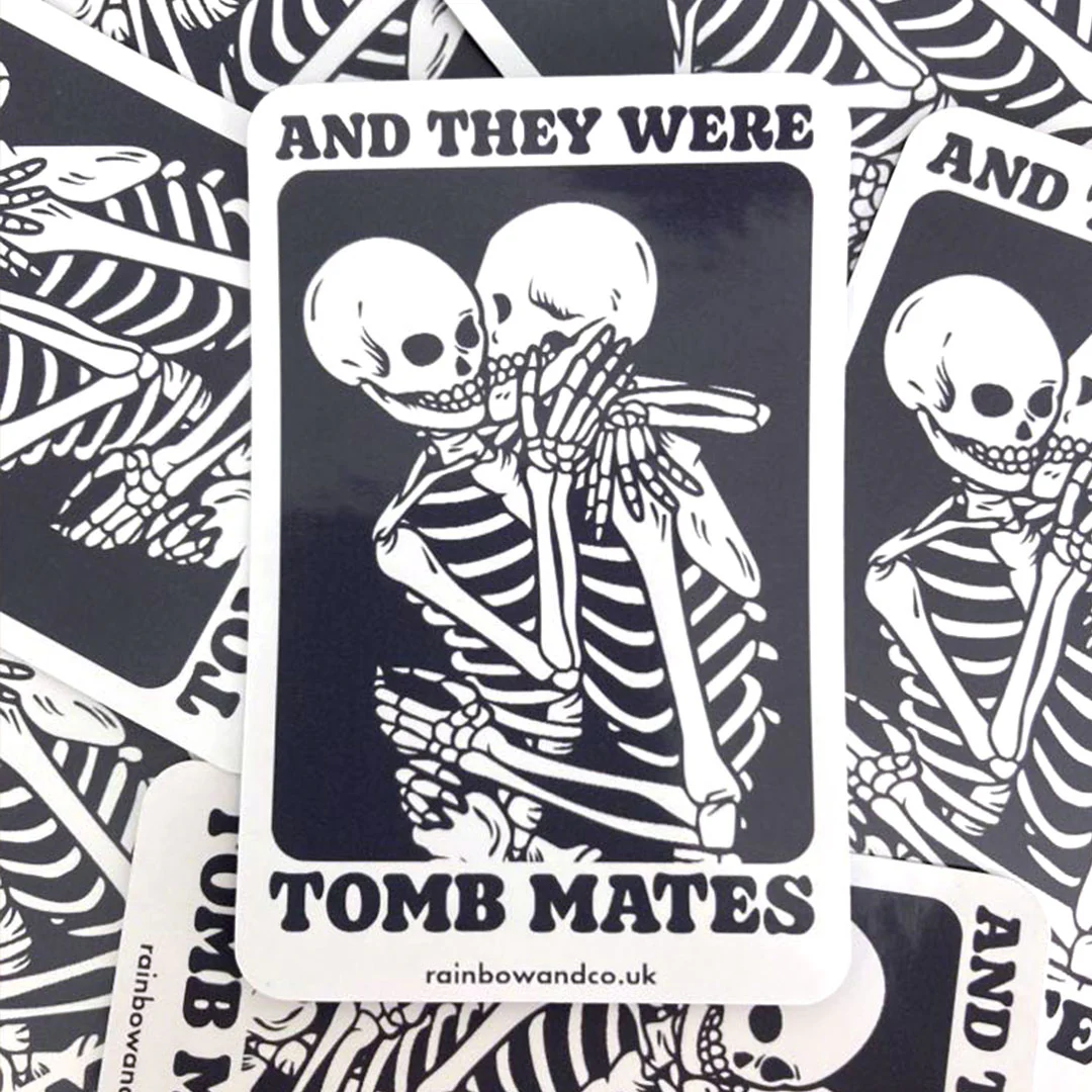 And They Were Tomb Mates Gloss Sticker - Image 2
