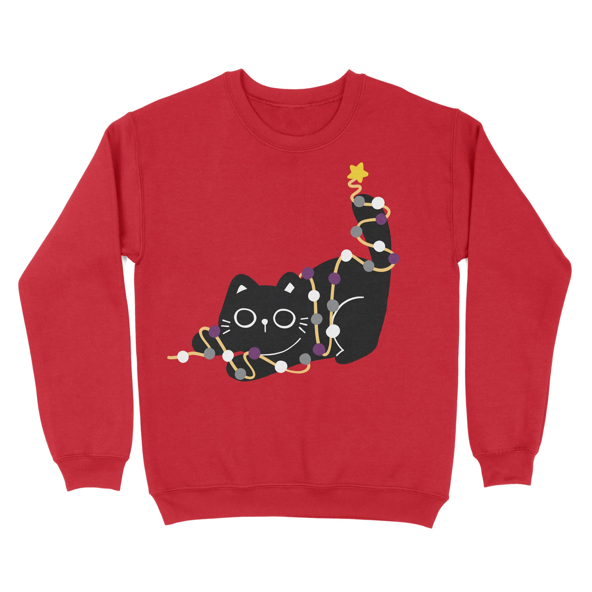 Asexual Cat Christmas Jumper - Image 2