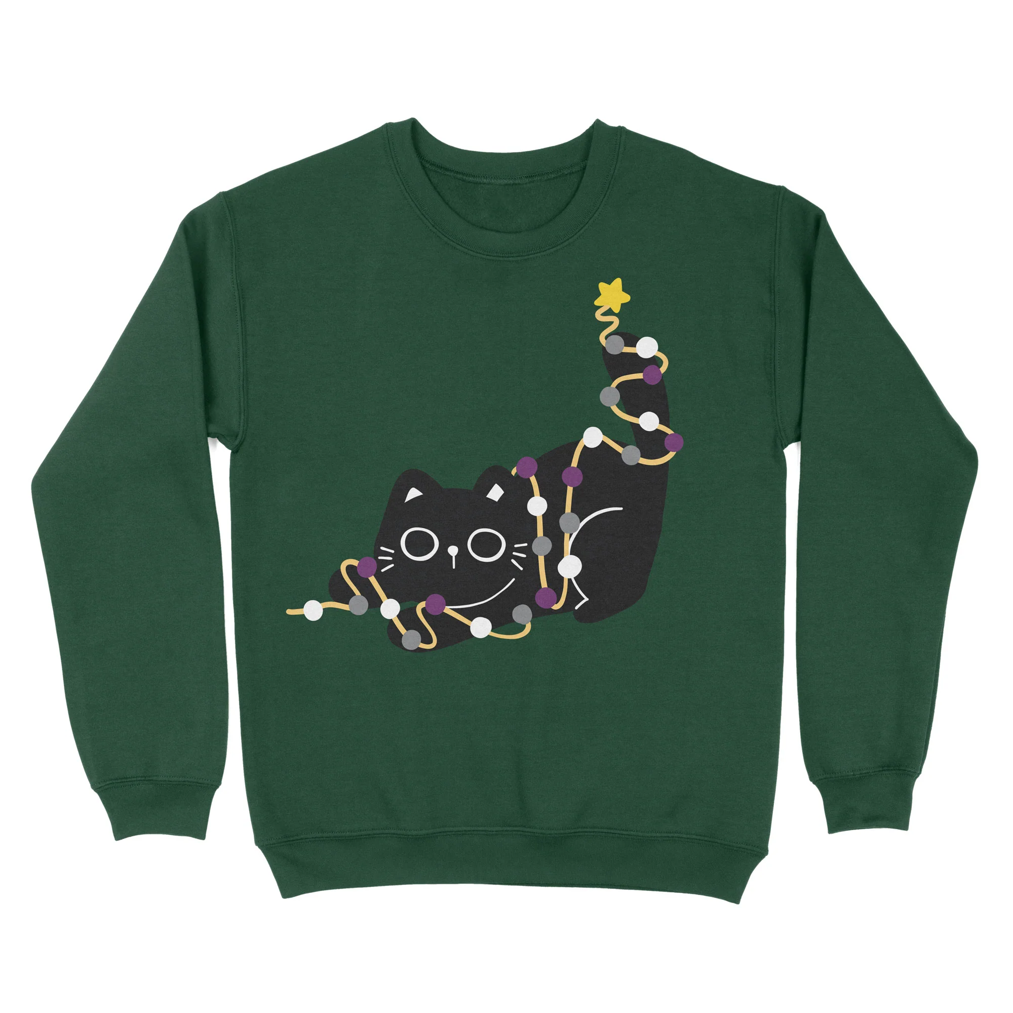 Asexual Cat Christmas Jumper - Image 3