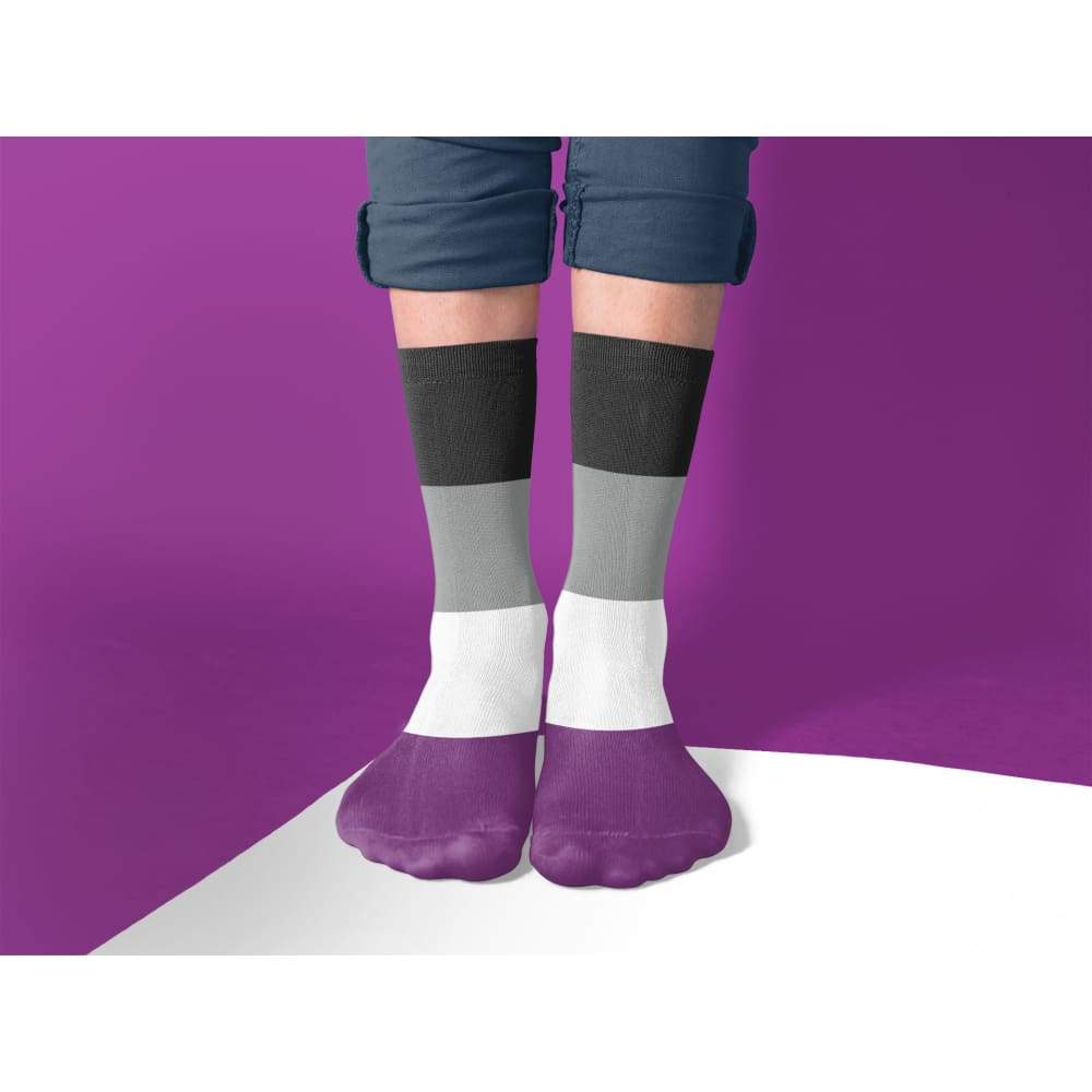 Asexual Pride Flag Tube Socks - Image 2