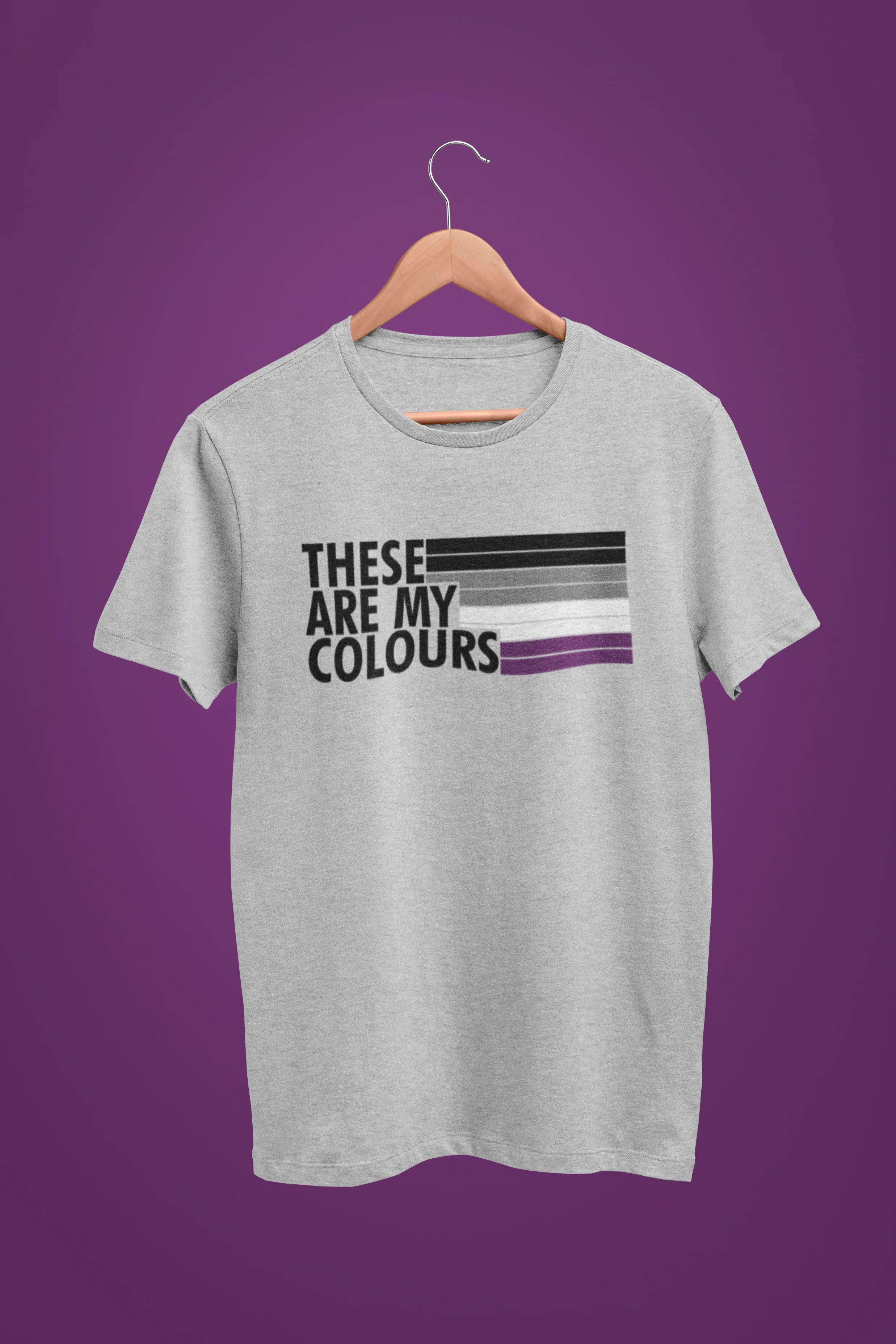 Asexual Pride Shirt - These Are My Colours - Image 2