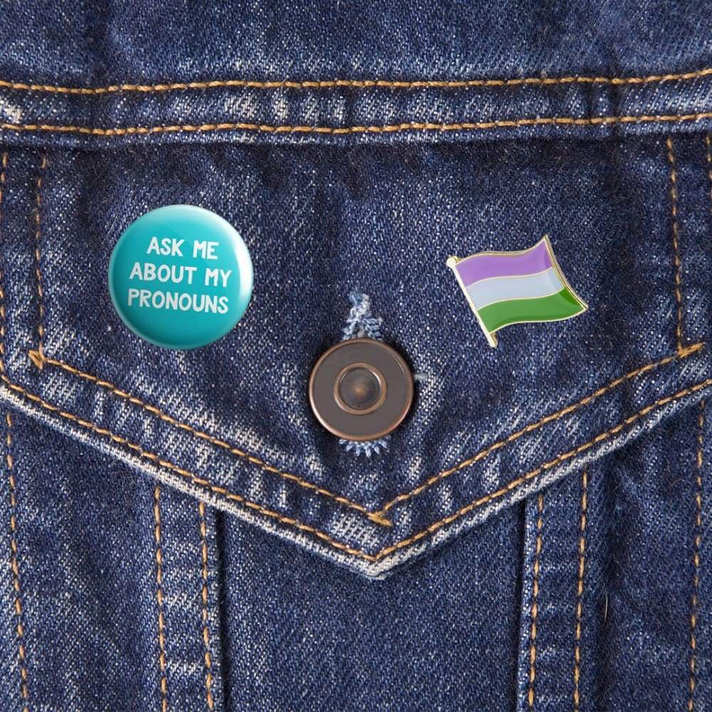 Ask Me About My Pronouns Badge - Image 2