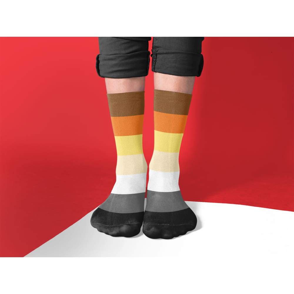 Bear Pride Flag Tube Socks - Image 2