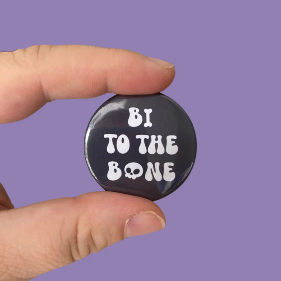 Bi To The Bone Badge - 38mm - Image 2