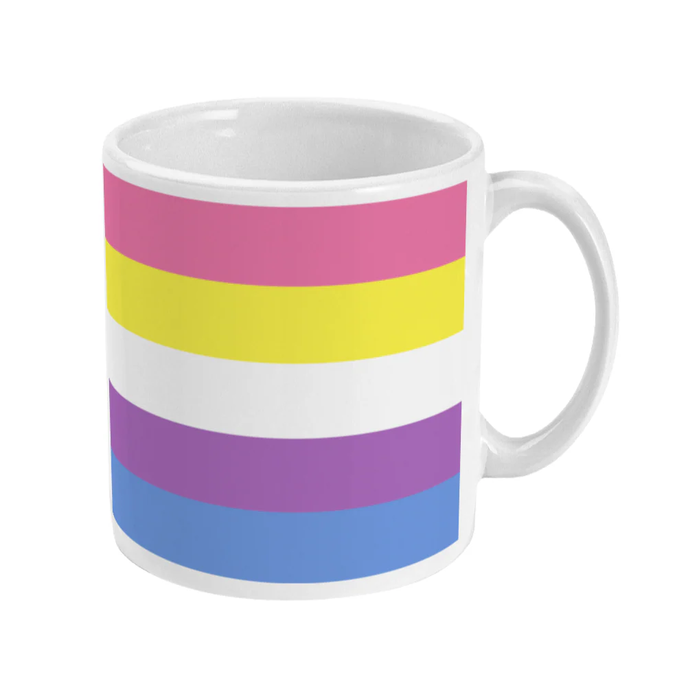 Bigender Pride Flag Coffee Mug - Image 3