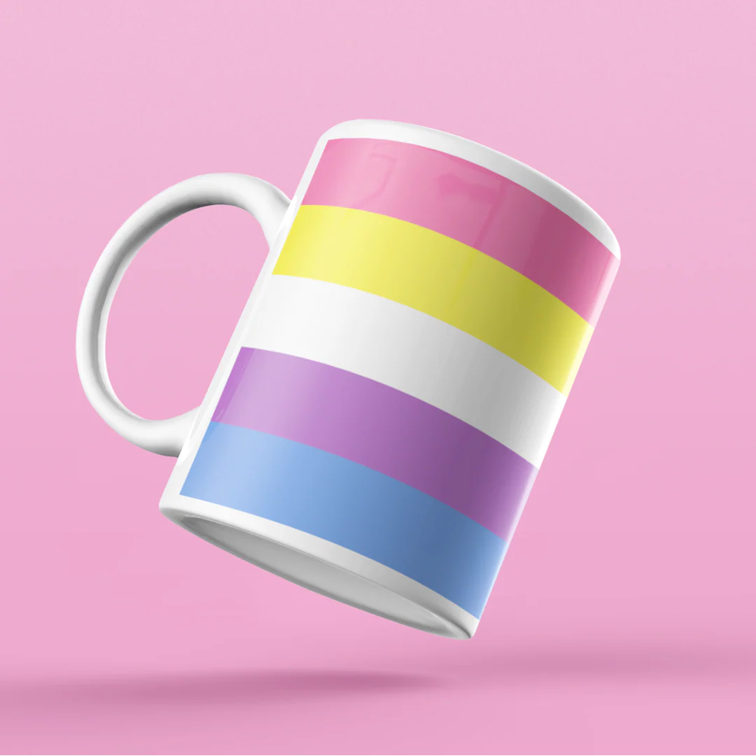 Bigender Pride Flag Coffee Mug - Image 4