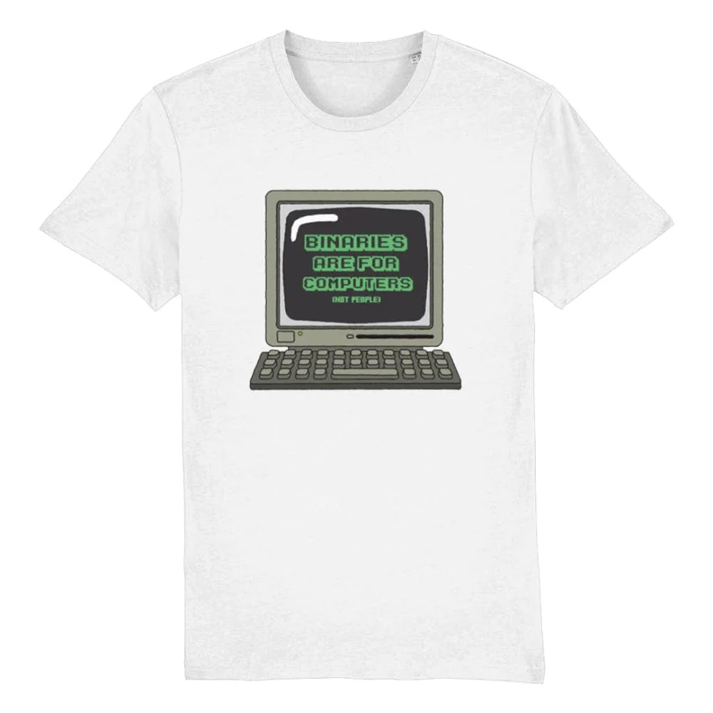 Binaries Are For Computers T Shirt - Image 2