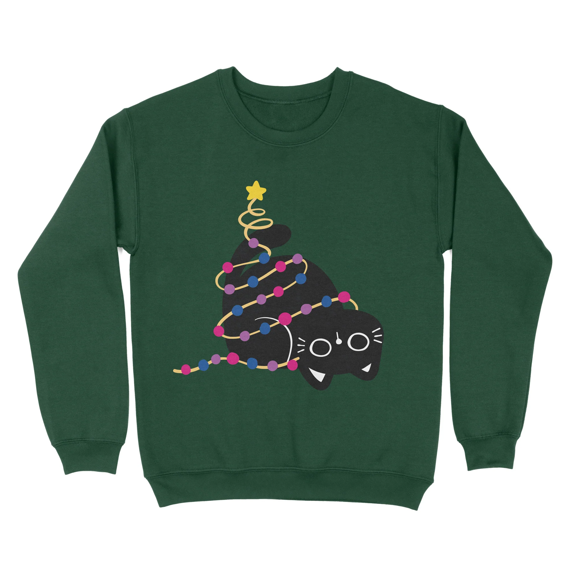 Bisexual Cat Christmas Jumper - Image 4