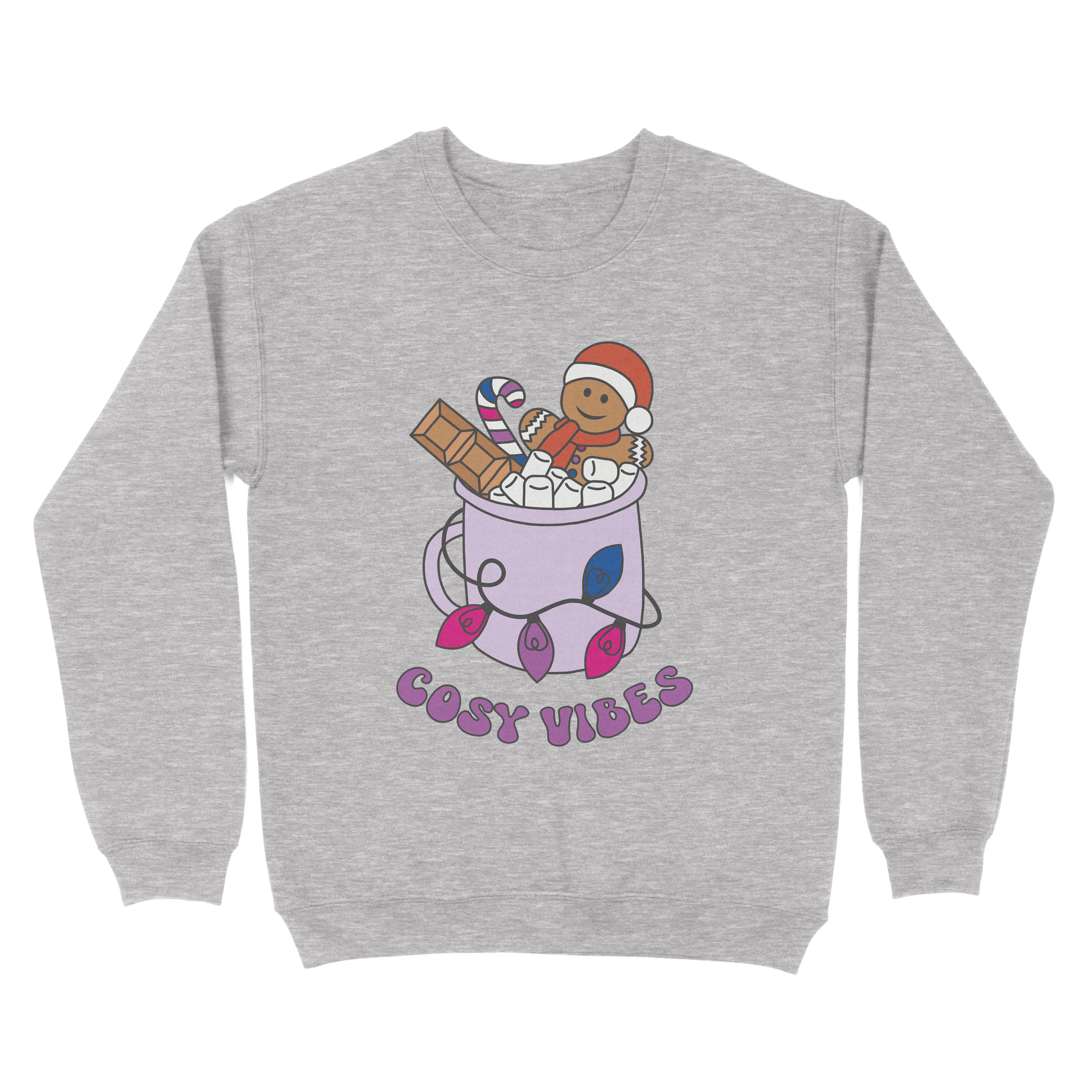Bisexual Cosy Vibes Subtle Pride Christmas Jumper - Image 2