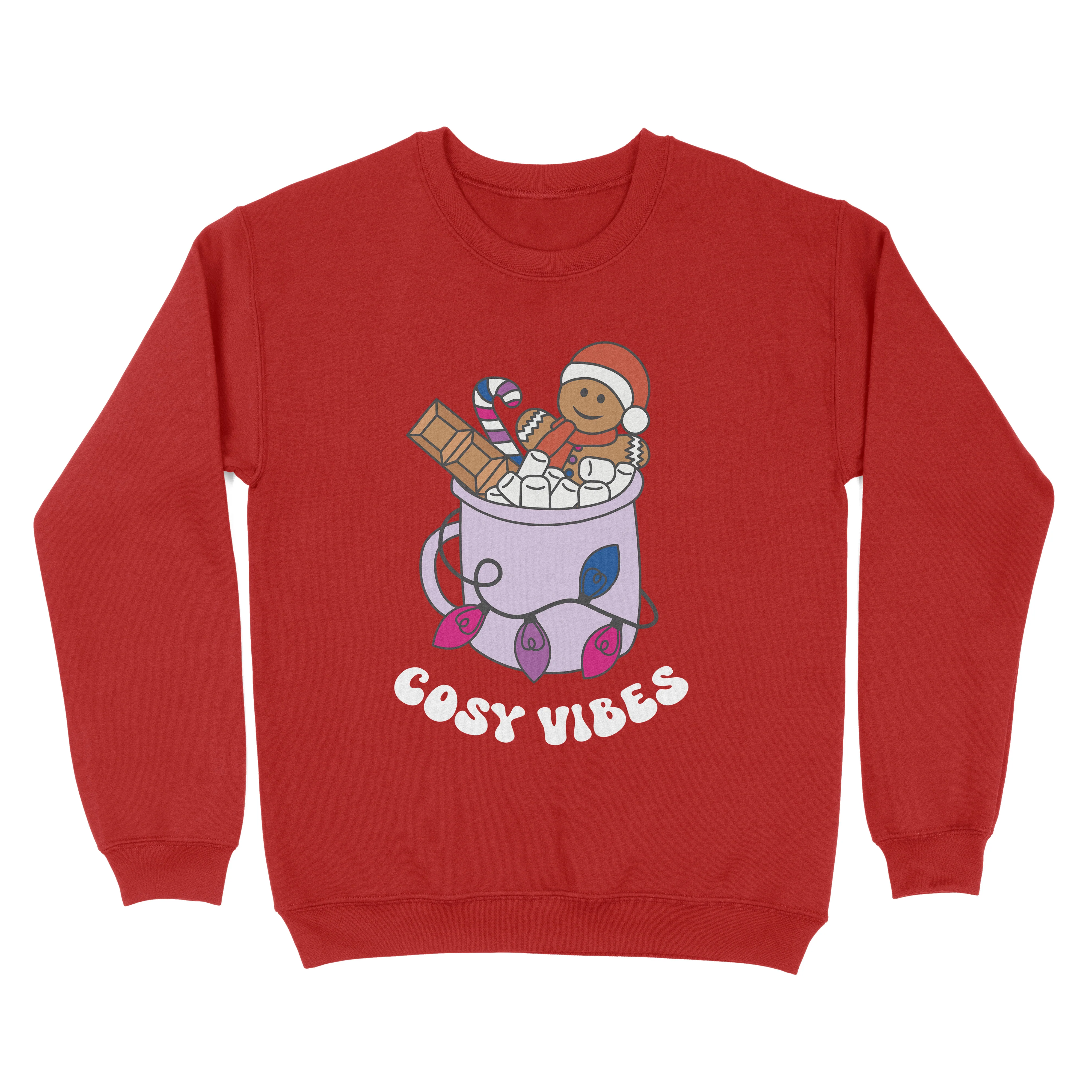 Bisexual Cosy Vibes Subtle Pride Christmas Jumper - Image 4