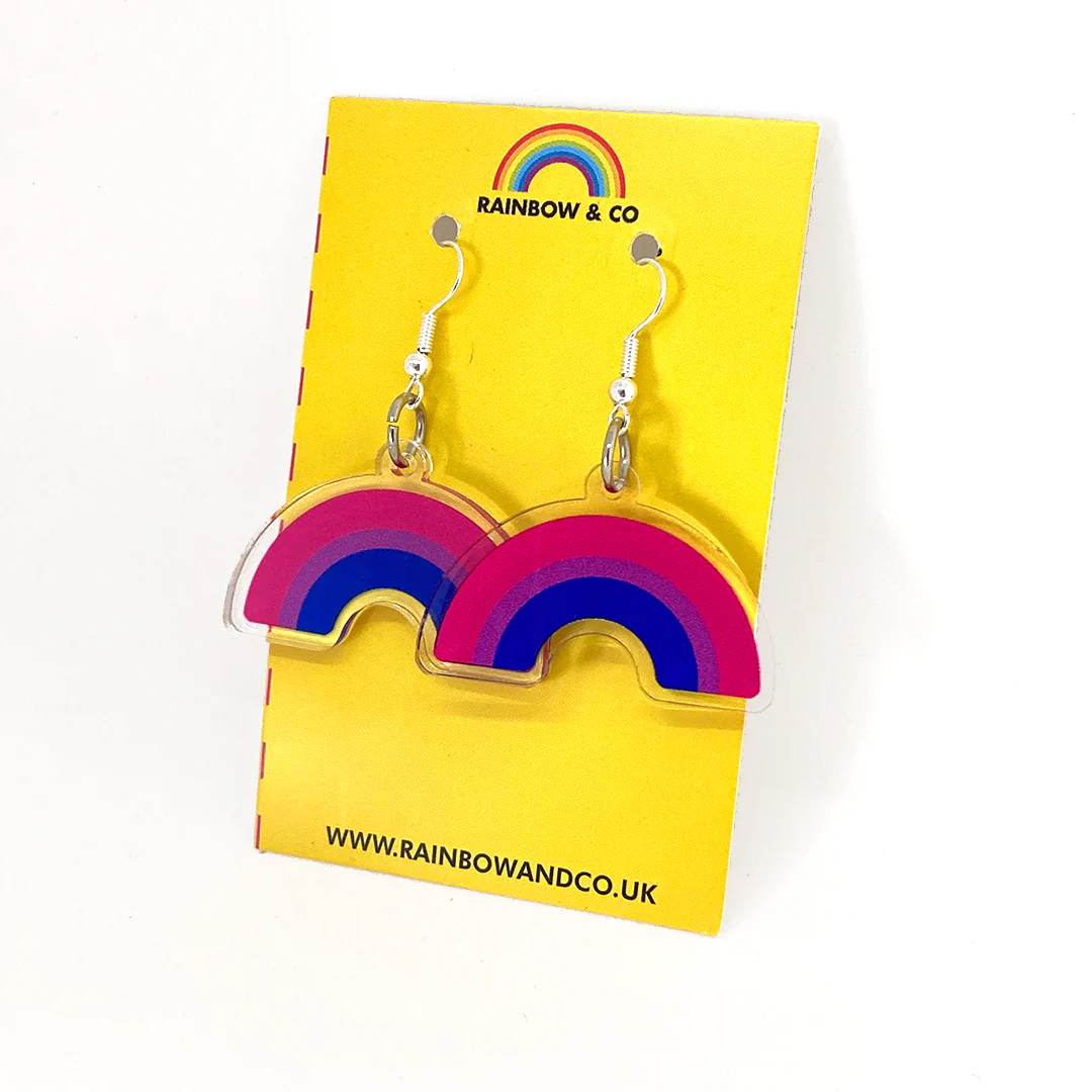 Bisexual Rainbow Pride Earrings - Image 4
