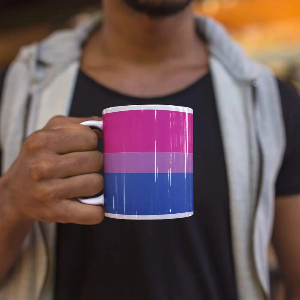 Bisexual Pride Flag Coffee Mug - Image 4