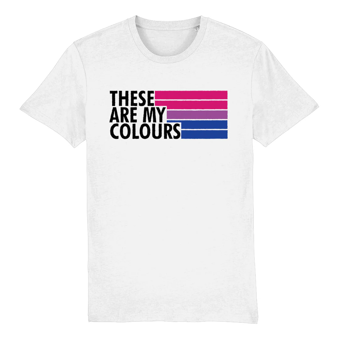 Bisexual Pride Shirt - These Are My Colours - Image 2