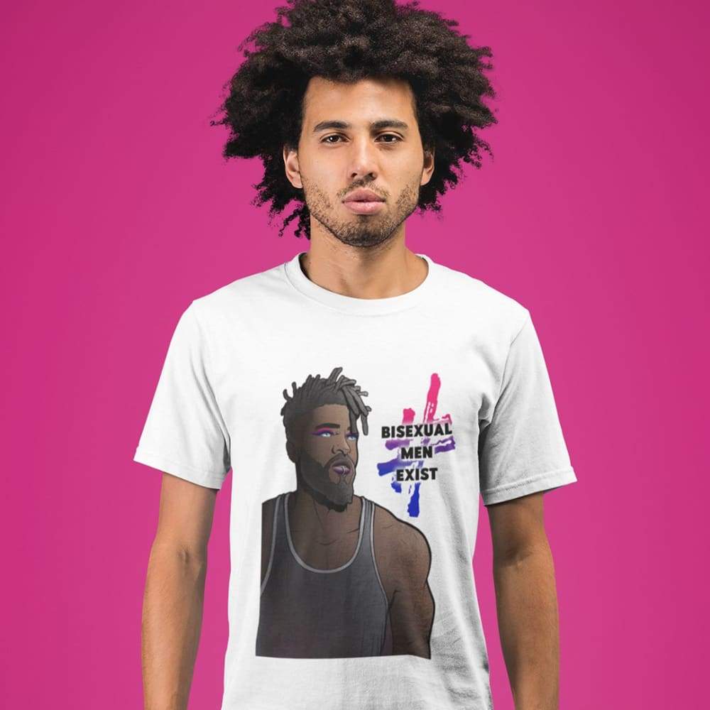 #BisexualMenExist Graphic T Shirt - Image 2