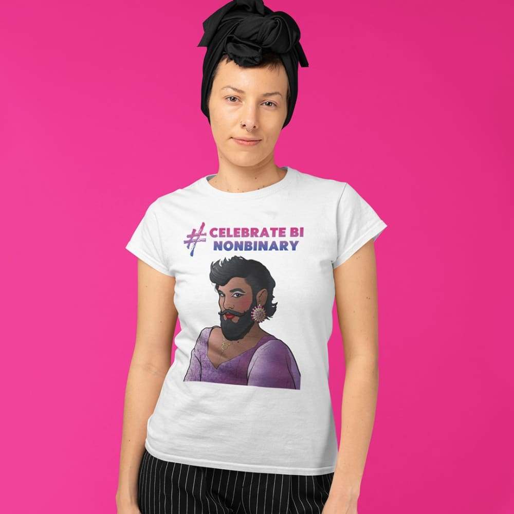 #CelebrateBiNonBinary Graphic T Shirt - Image 2