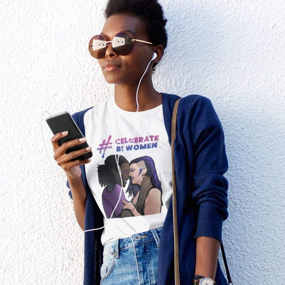 #CelebrateBiWomen Graphic T Shirt - Image 2