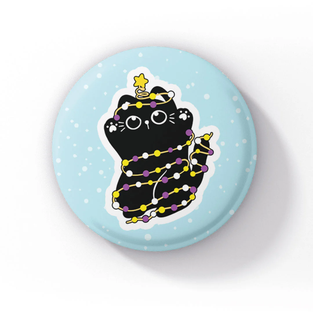 Christmas Cat Pride Badge - Image 6