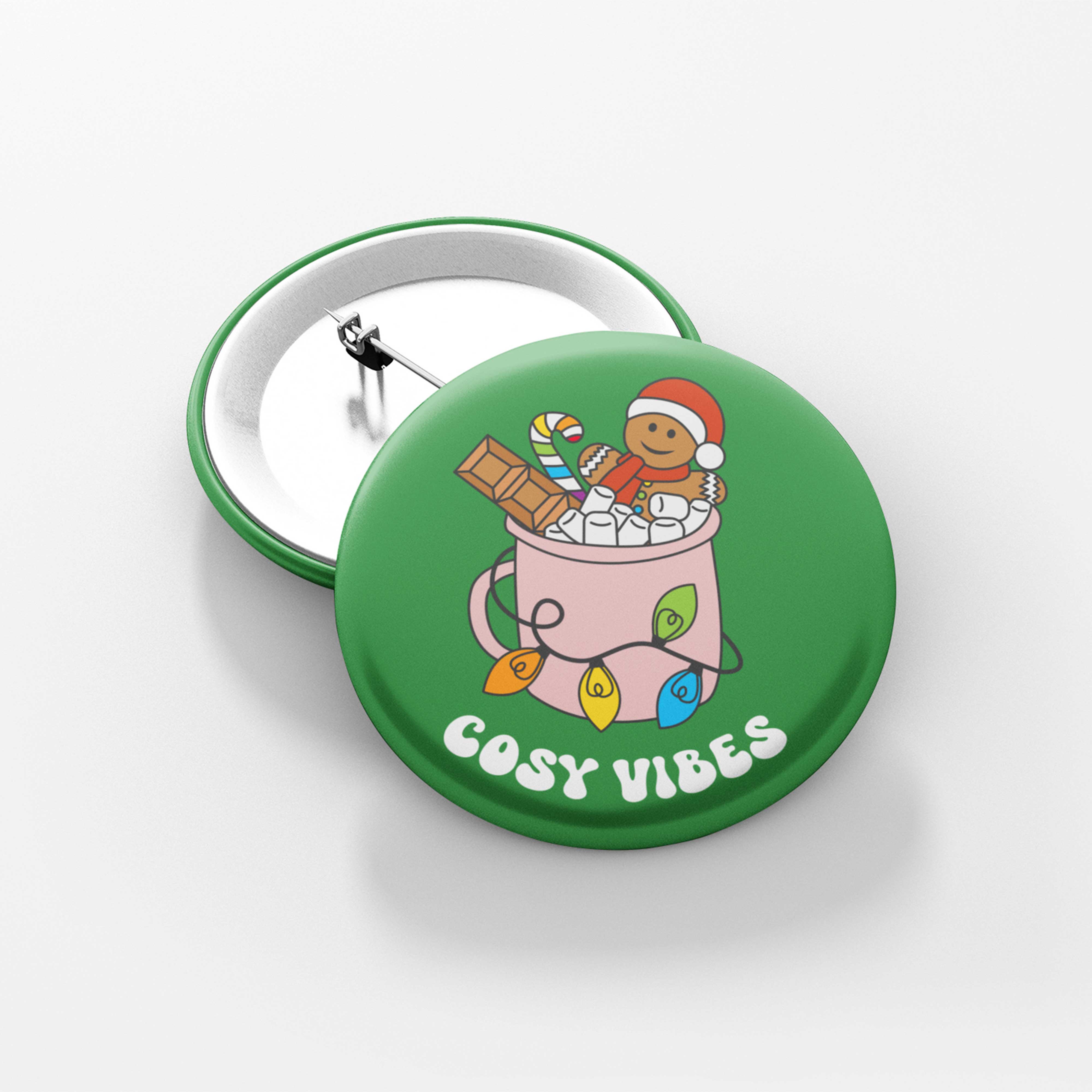 Cosy Vibes Subtle Pride Christmas Badge - Image 7