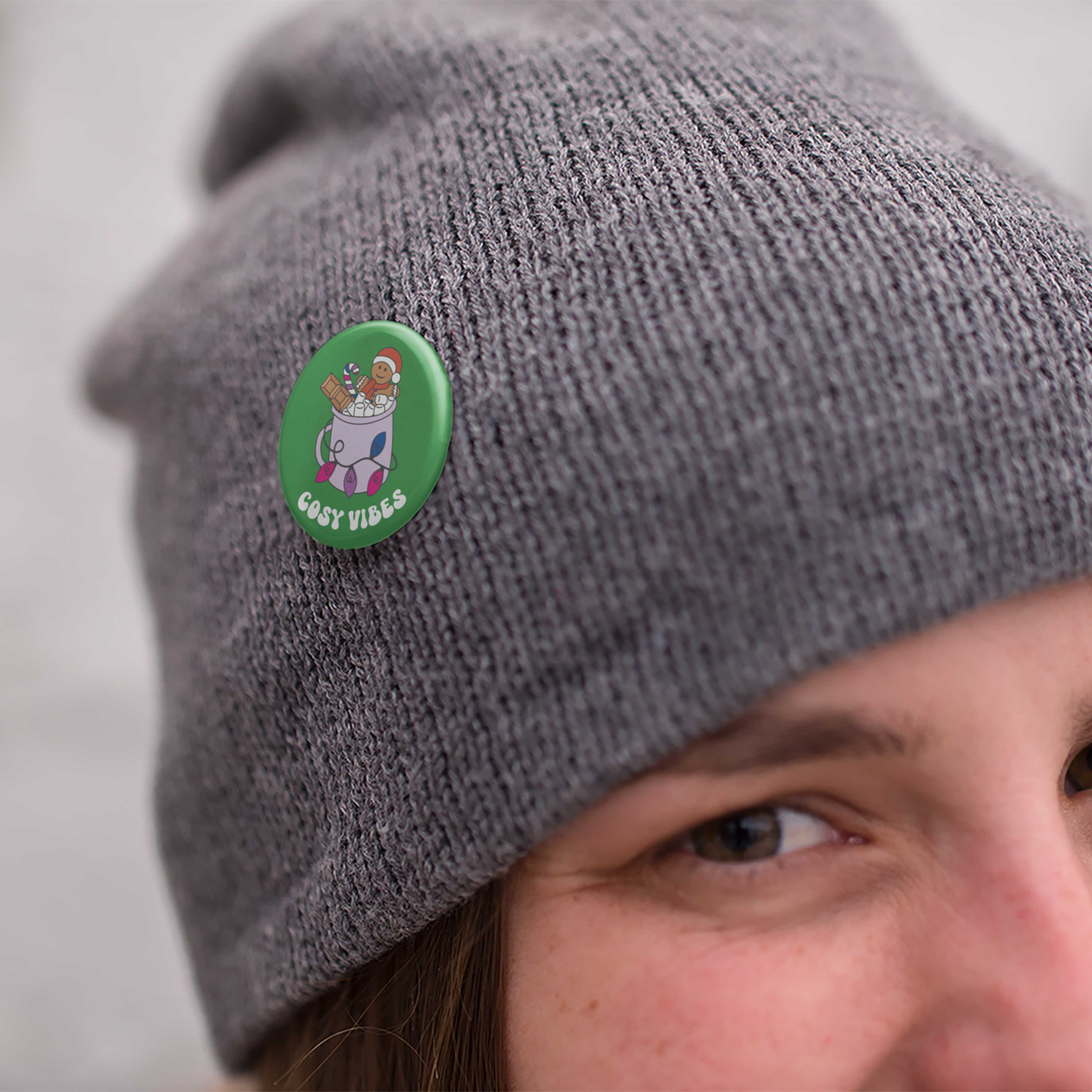 Cosy Vibes Subtle Pride Christmas Badge - Image 9