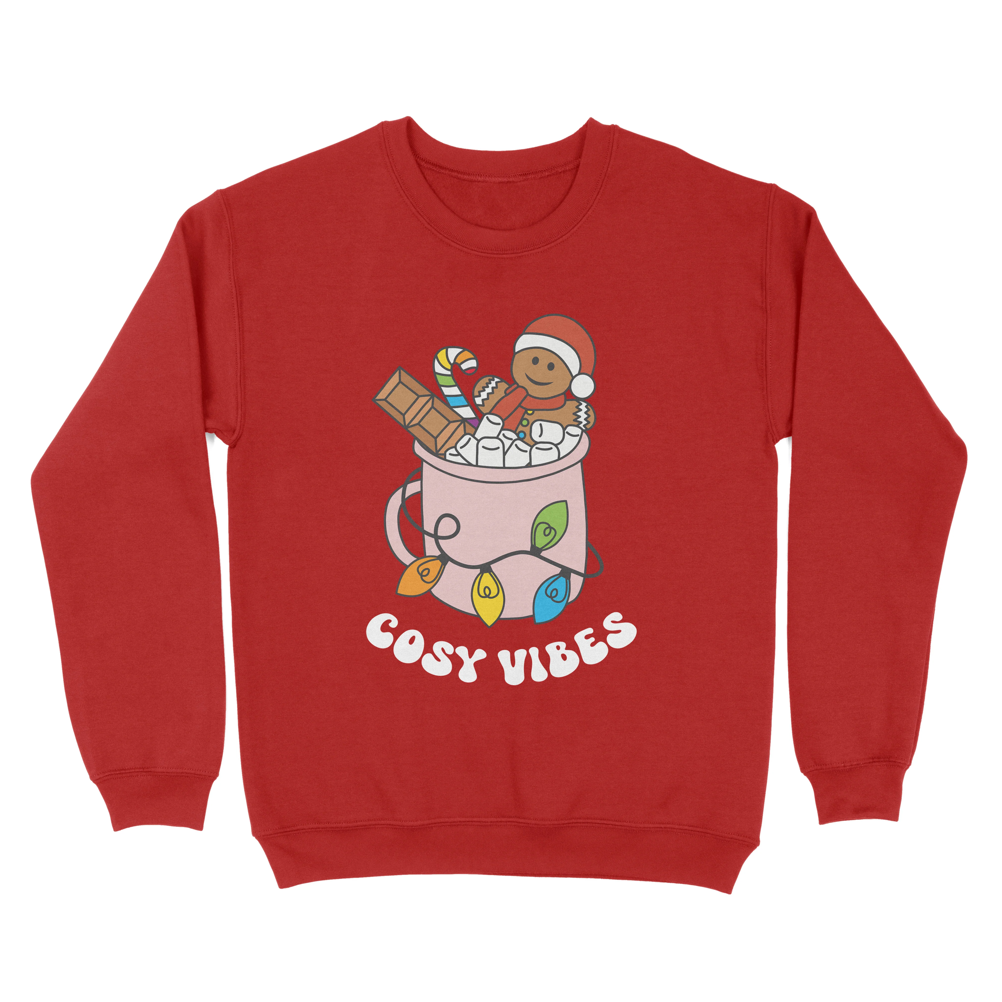 Rainbow Cosy Vibes Subtle Pride Christmas Jumper - Image 2