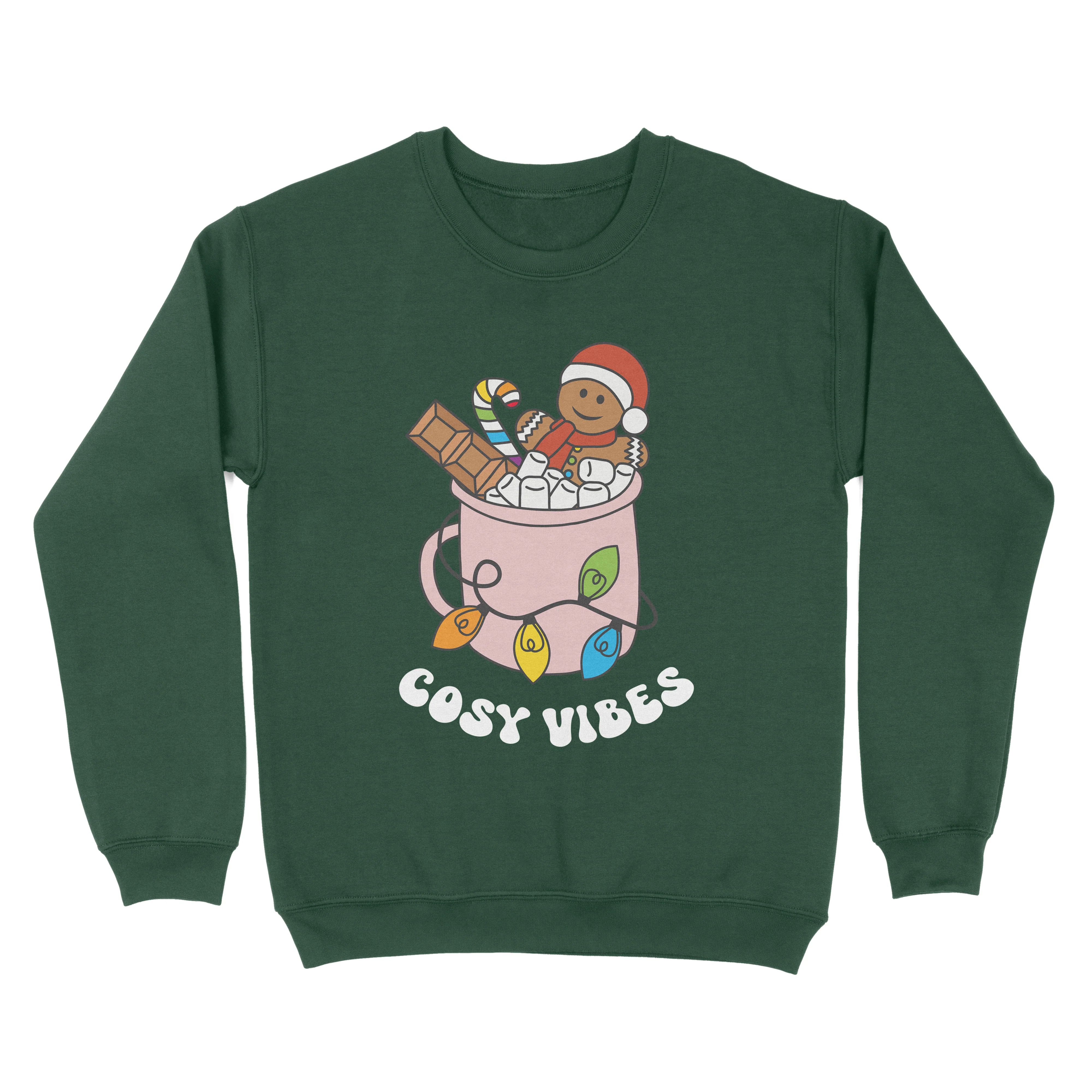 Rainbow Cosy Vibes Subtle Pride Christmas Jumper - Image 3
