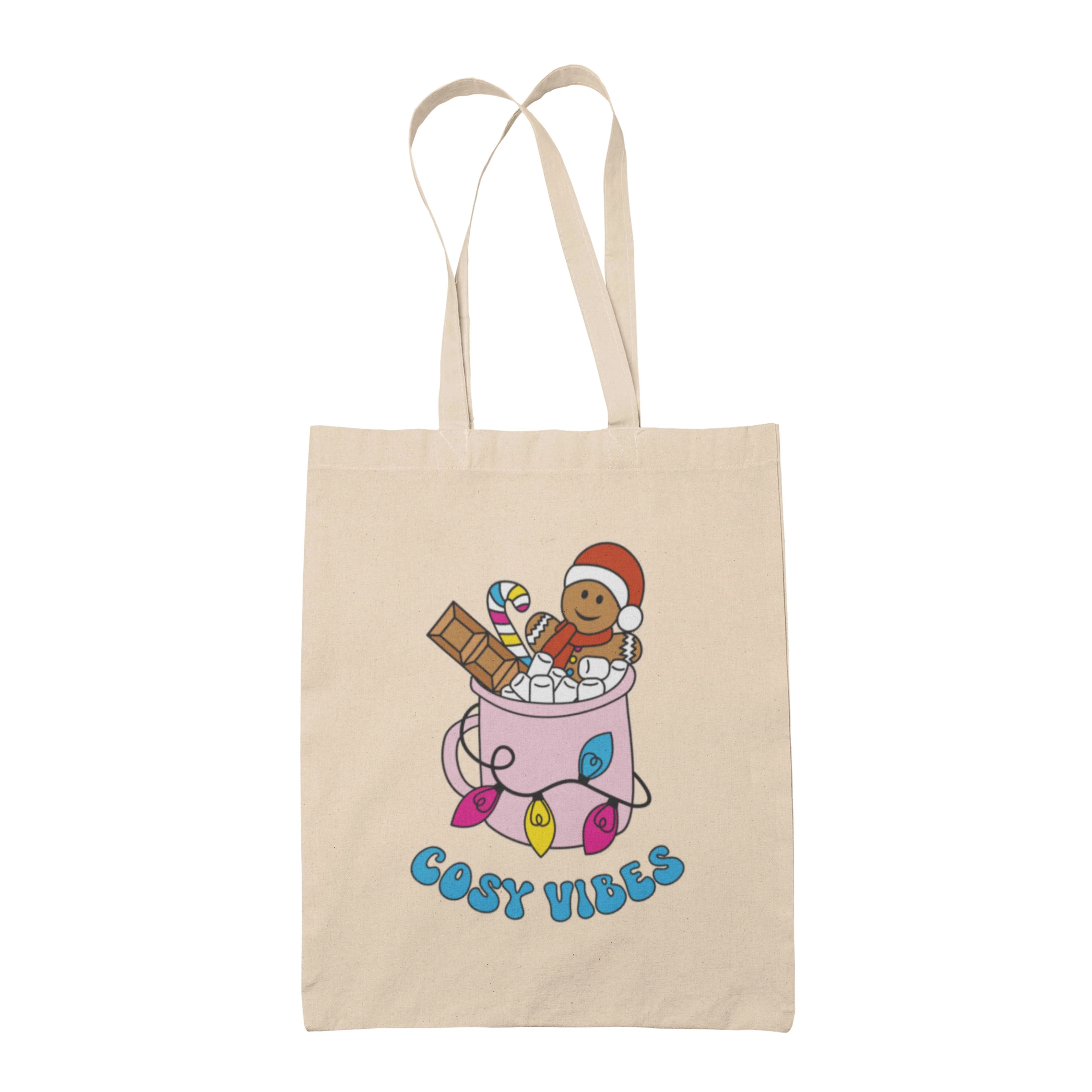 Cosy Vibes Subtle Pride Christmas Tote Bag - Image 7