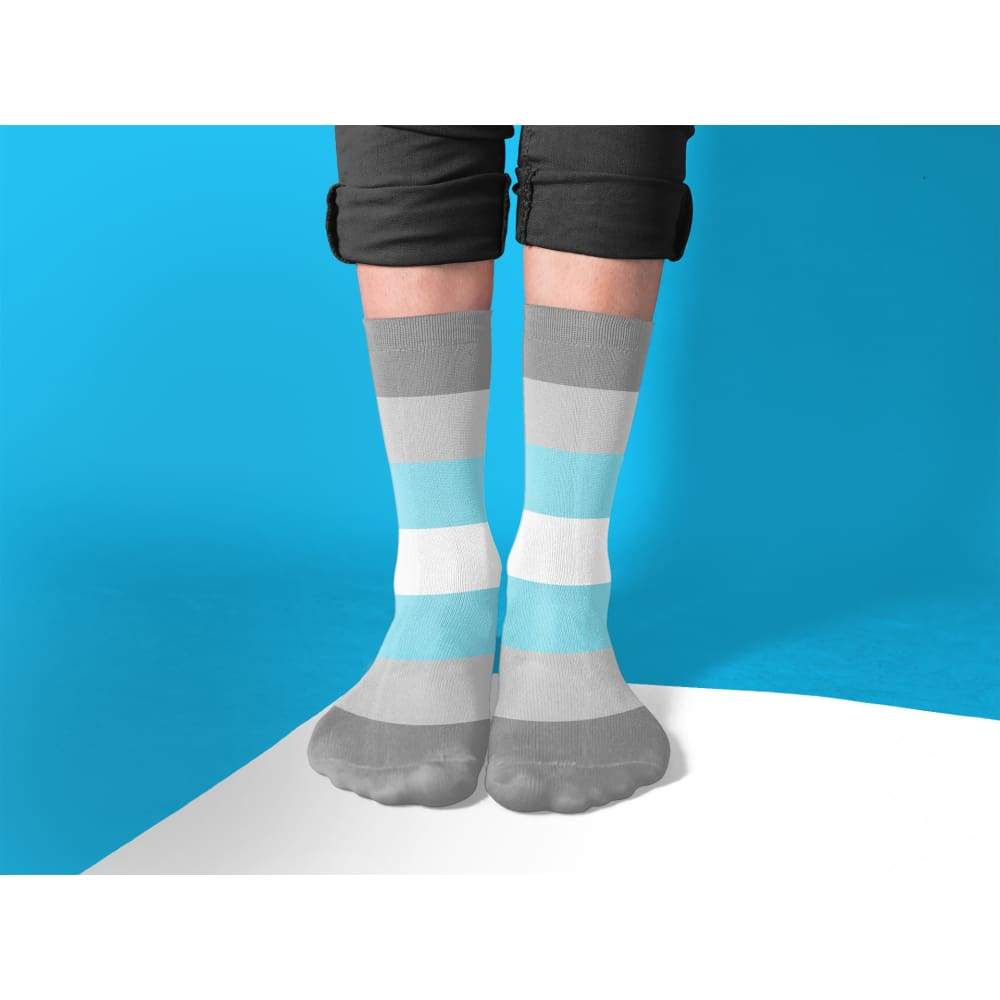 Demiboy Pride Flag Tube Socks - Image 2