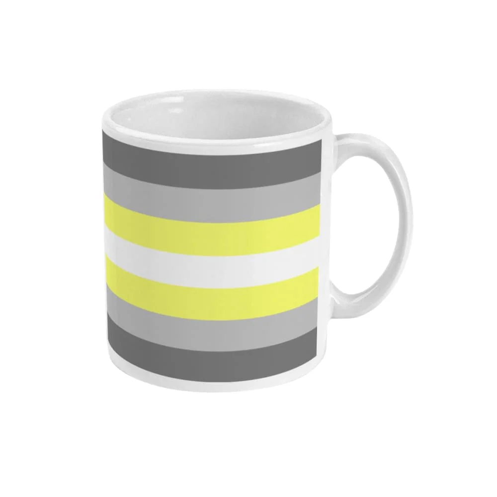 Demigender Pride Flag Coffee Mug - Image 3