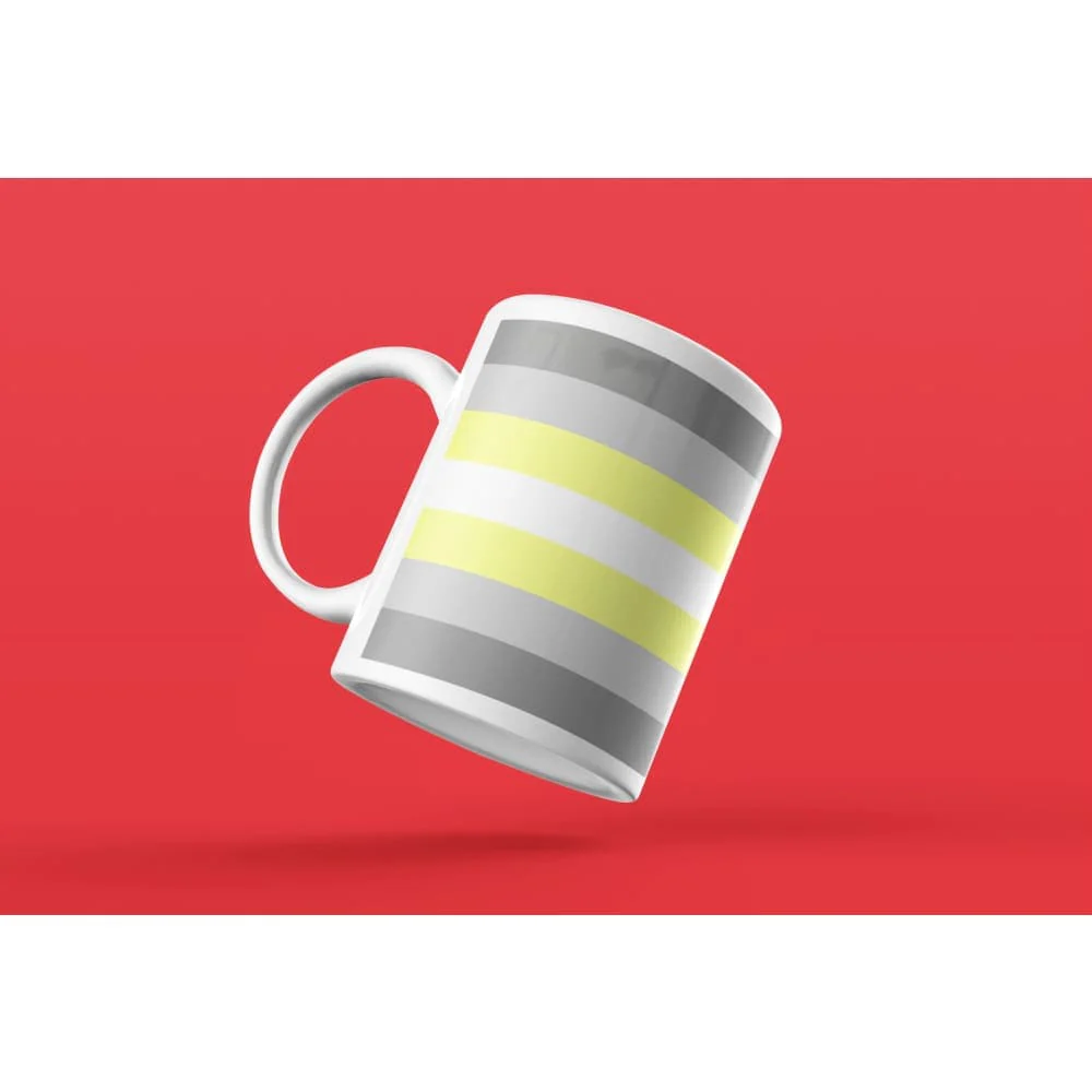 Demigender Pride Flag Coffee Mug - Image 4
