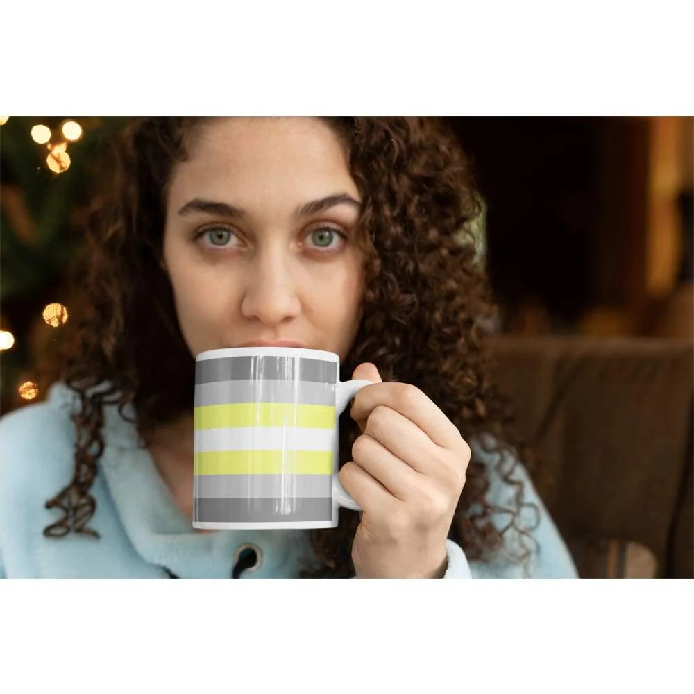 Demigender Pride Flag Coffee Mug - Image 5