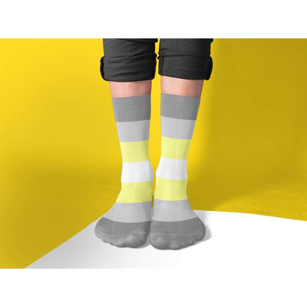 Demigender Pride Flag Tube Socks - Image 2
