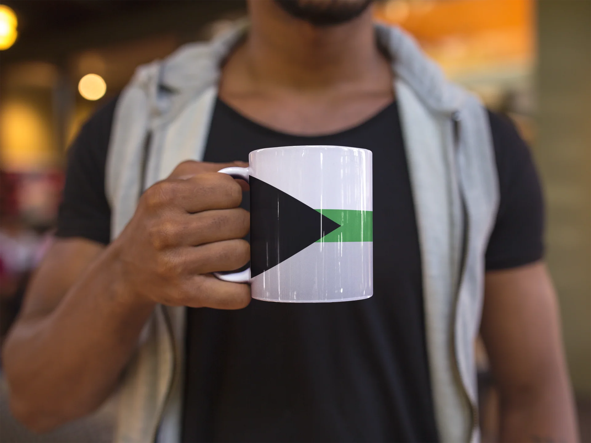 Demiromantic Pride Flag Coffee Mug - Image 4