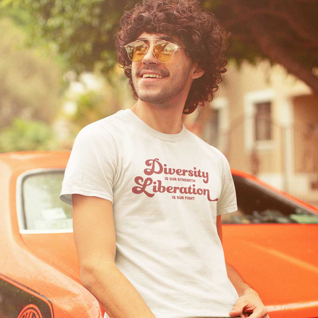 Diversity is Our Strength Retro Pride Shirt - Image 4