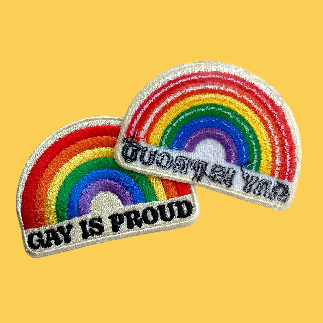 Gay Is Proud Iron On Patch - Image 3
