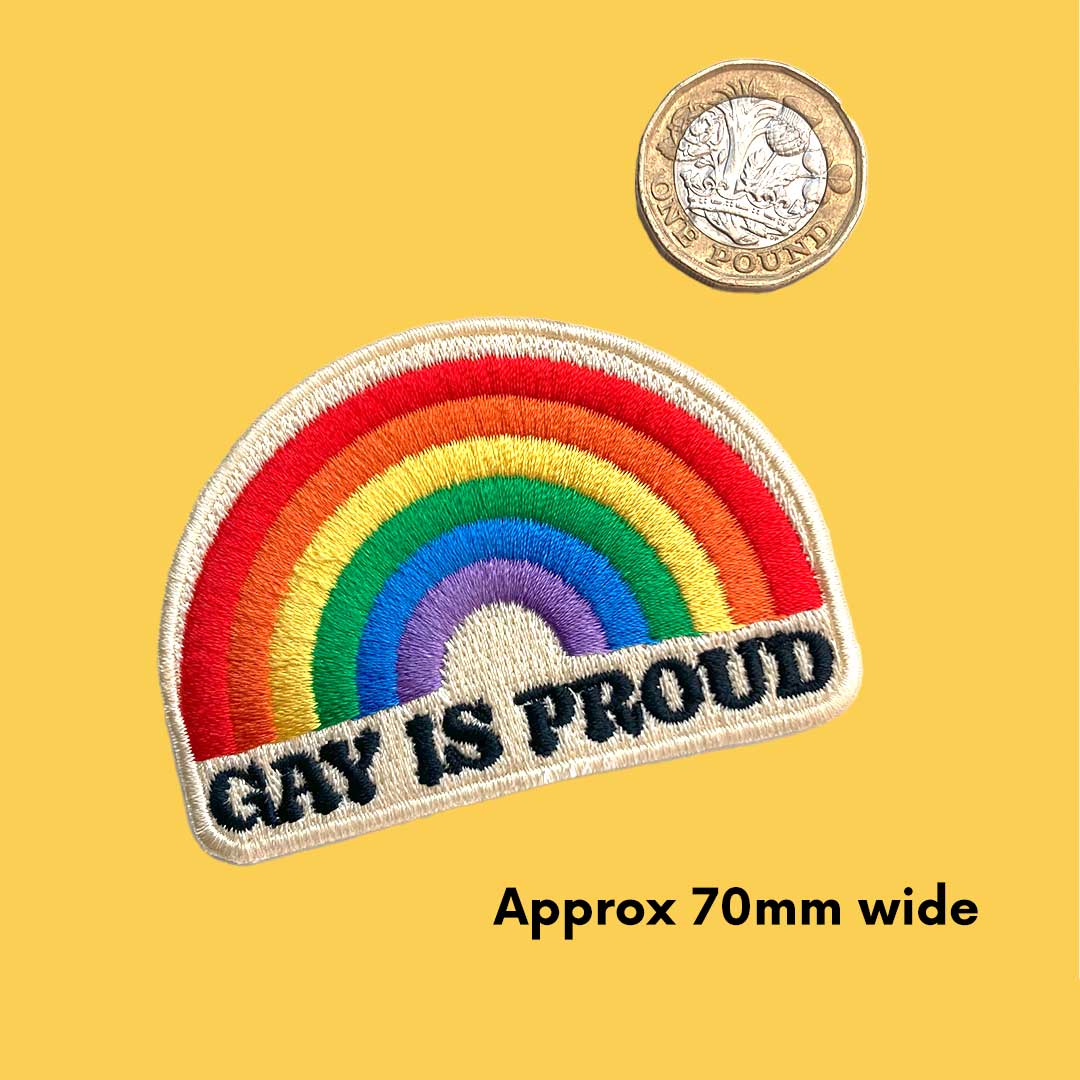 Gay Is Proud Iron On Patch - Image 4