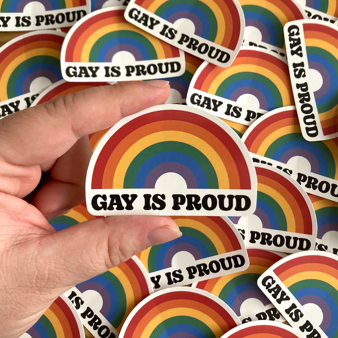 Gay is Proud Vinyl Sticker - Image 3