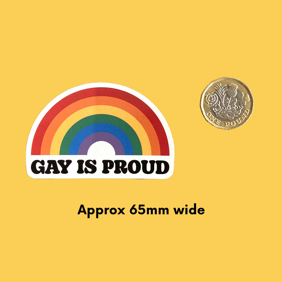 Gay is Proud Vinyl Sticker - Image 4
