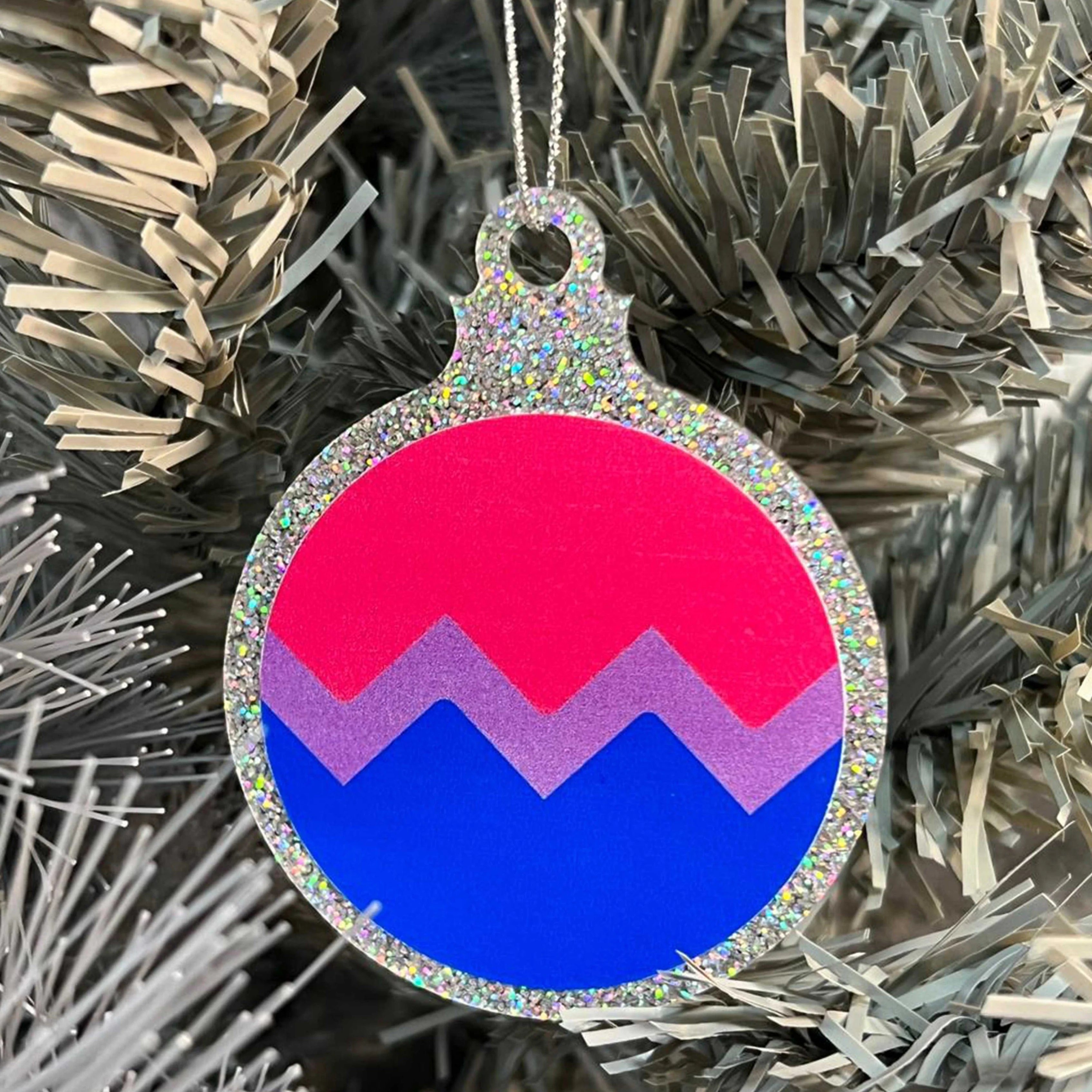 Gay Pride Flag Christmas Bauble - Image 4