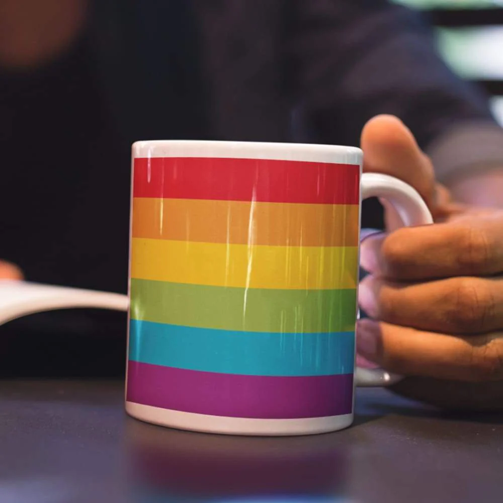 Gay Pride Flag Coffee Mug - Image 4