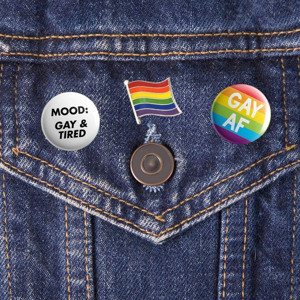 Gay Pride Flag Pin - Image 2