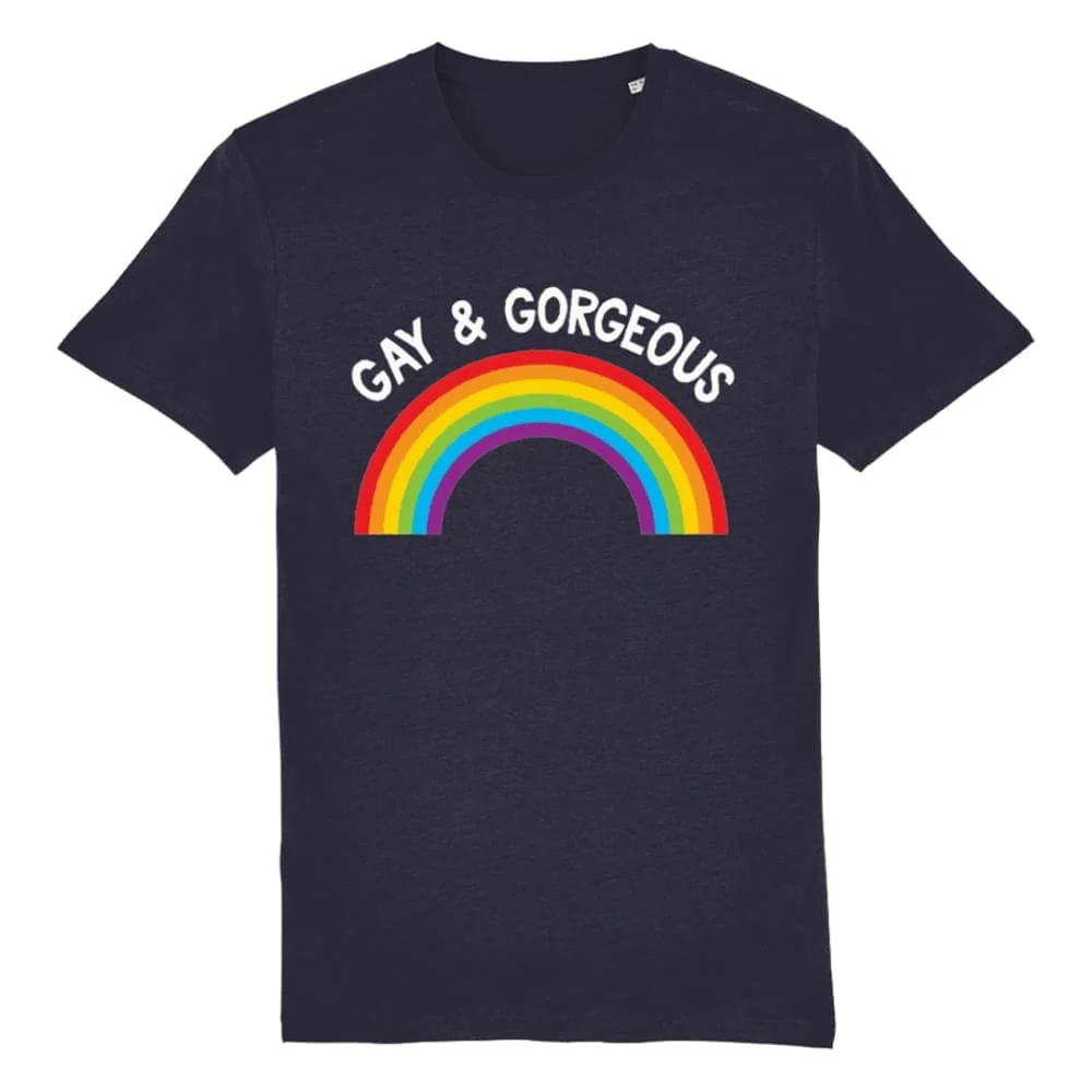 Gay Pride T Shirt | Gay & Gorgeous - Image 3