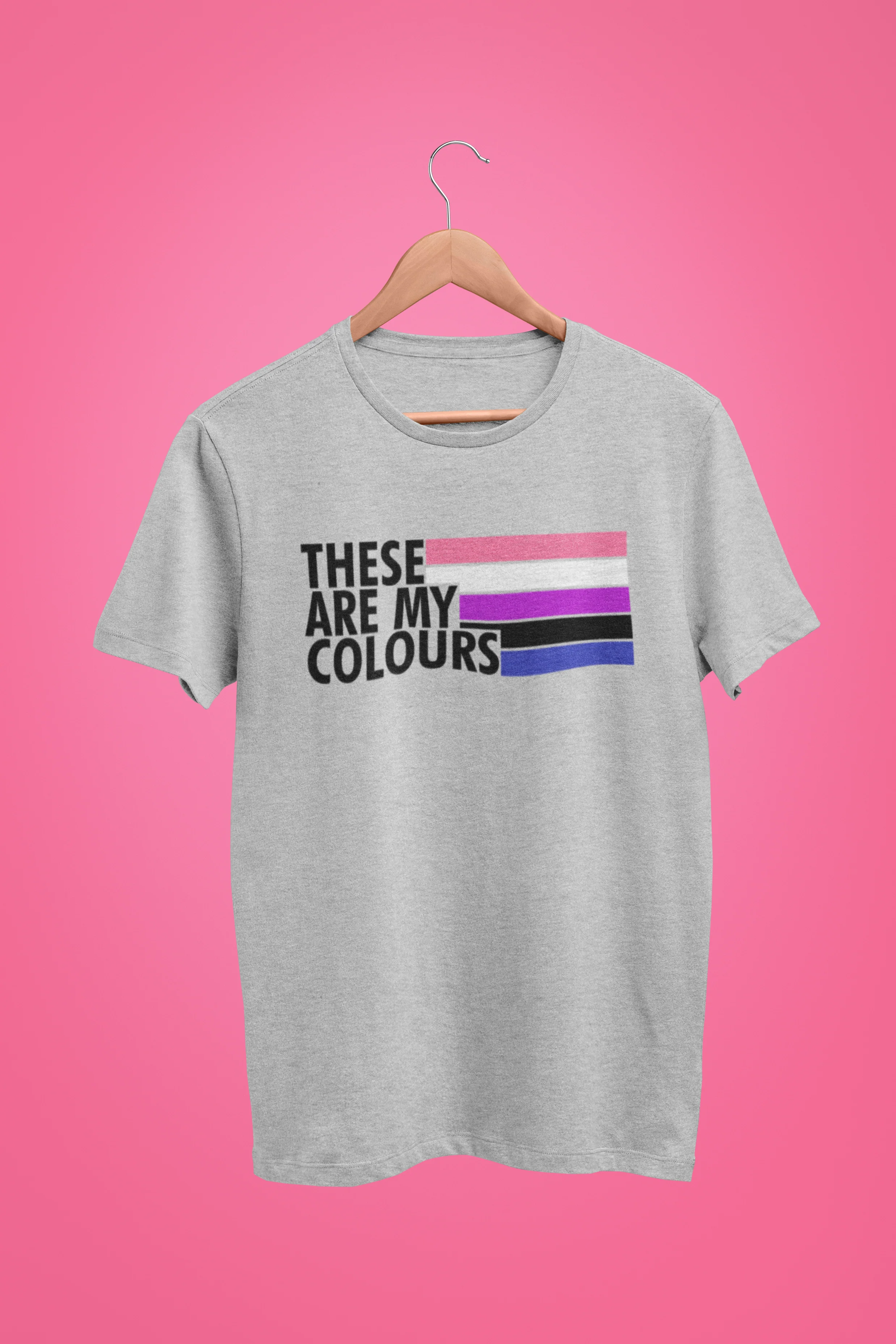Genderfluid Pride Shirt - These Are My Colours - Image 2