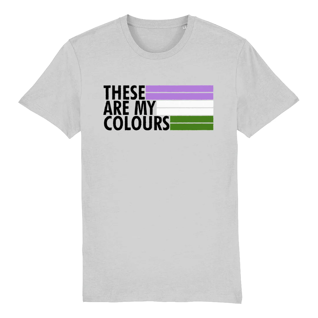 Genderqueer Pride Shirt - These Are My Colours - Image 2
