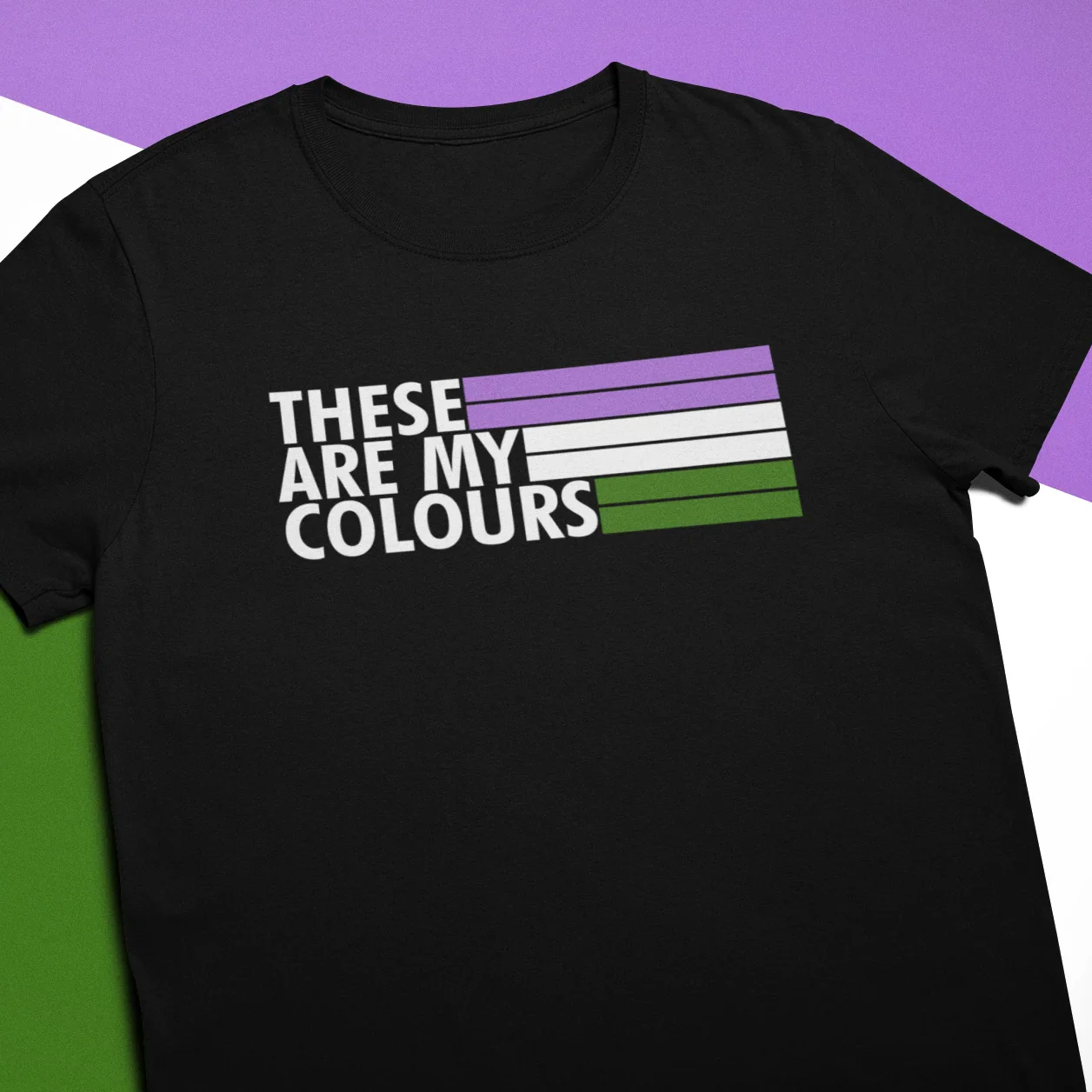 Genderqueer Pride Shirt - These Are My Colours - Image 3