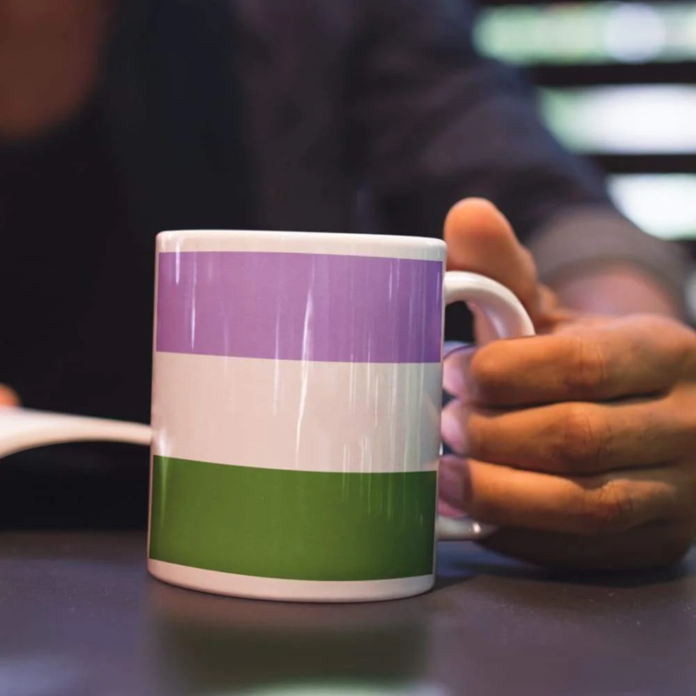 Genderqueer Pride Flag Coffee Mug - Image 4