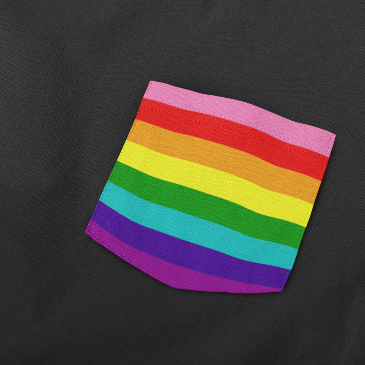 Original Pride Flag Pocket T Shirt - Image 2
