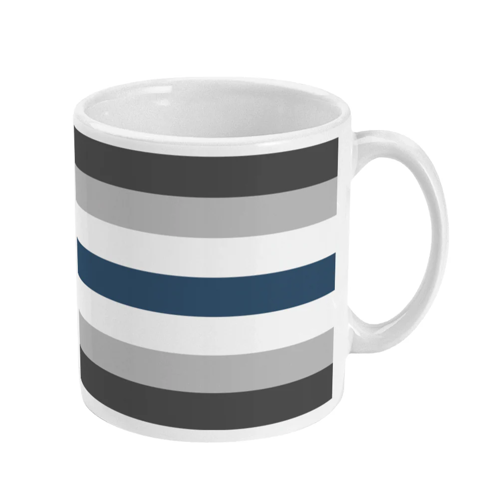 Greygender Pride Flag Coffee Mug - Image 3
